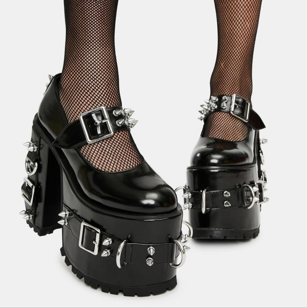 Heart to Break Platform Mary Janes